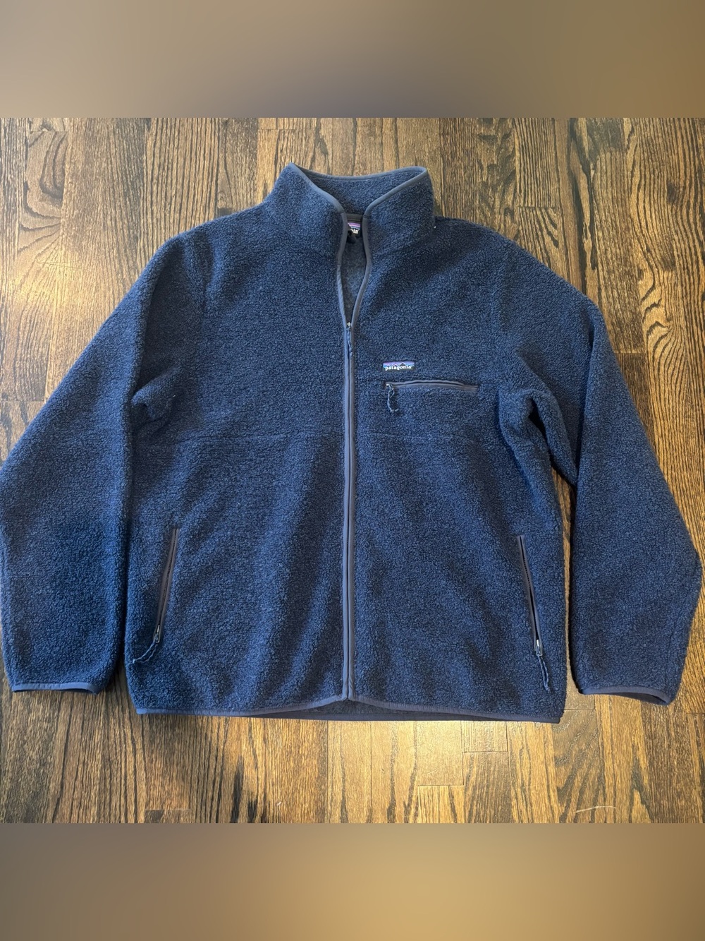 Patagonia Reclaimed Fleece Men’s Large Style 22920 Smolder Blue Fall 2022 navy